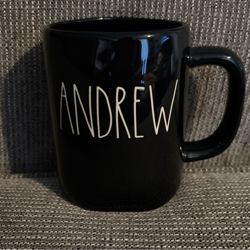 Rae Dunn Andrew Black Coffee Mug Artisan Collection By Magenta